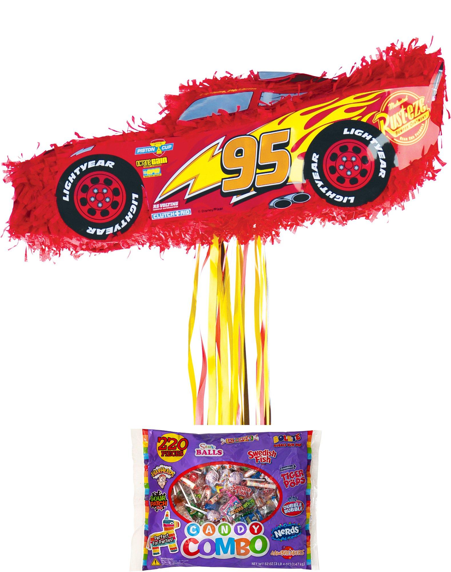 Pull String Lightning McQueen Car Pinata Kit